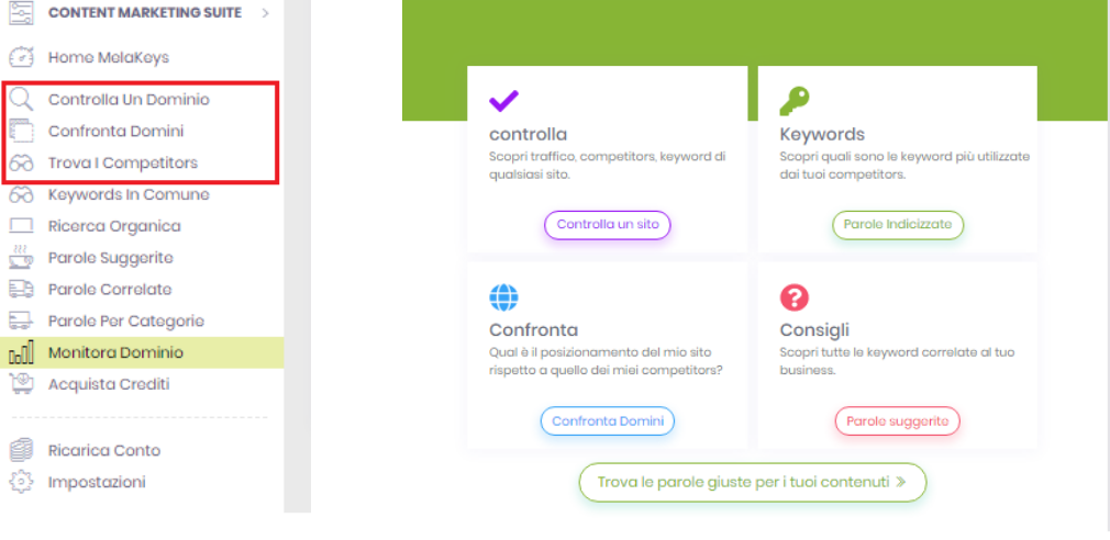 Tool di analisi delle keyword