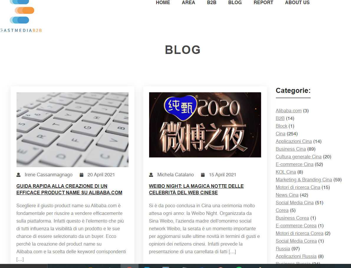 Blog sito East Media