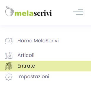 Dettaglio della home page del profilo autore sulla piattaforma di copywriting Melascrivi.com, da cui è possibile prendere in carico nuovi contenuti e tenere monitorati i propri guadagni.