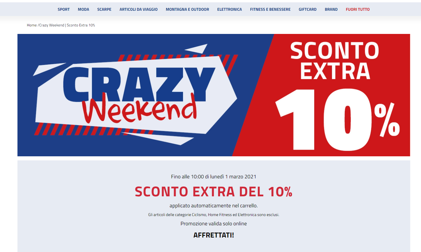 Landing Page fuori tutto Nencini Sport