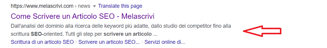 Metadesciption per articolo: Come scrivere un articolo SEO