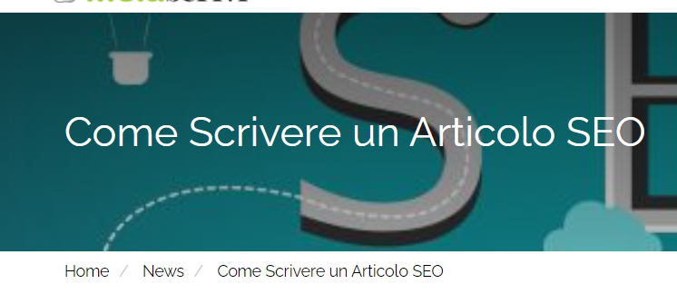 Titolo principale H1 di un articolo: Come scrivere un articolo SEO